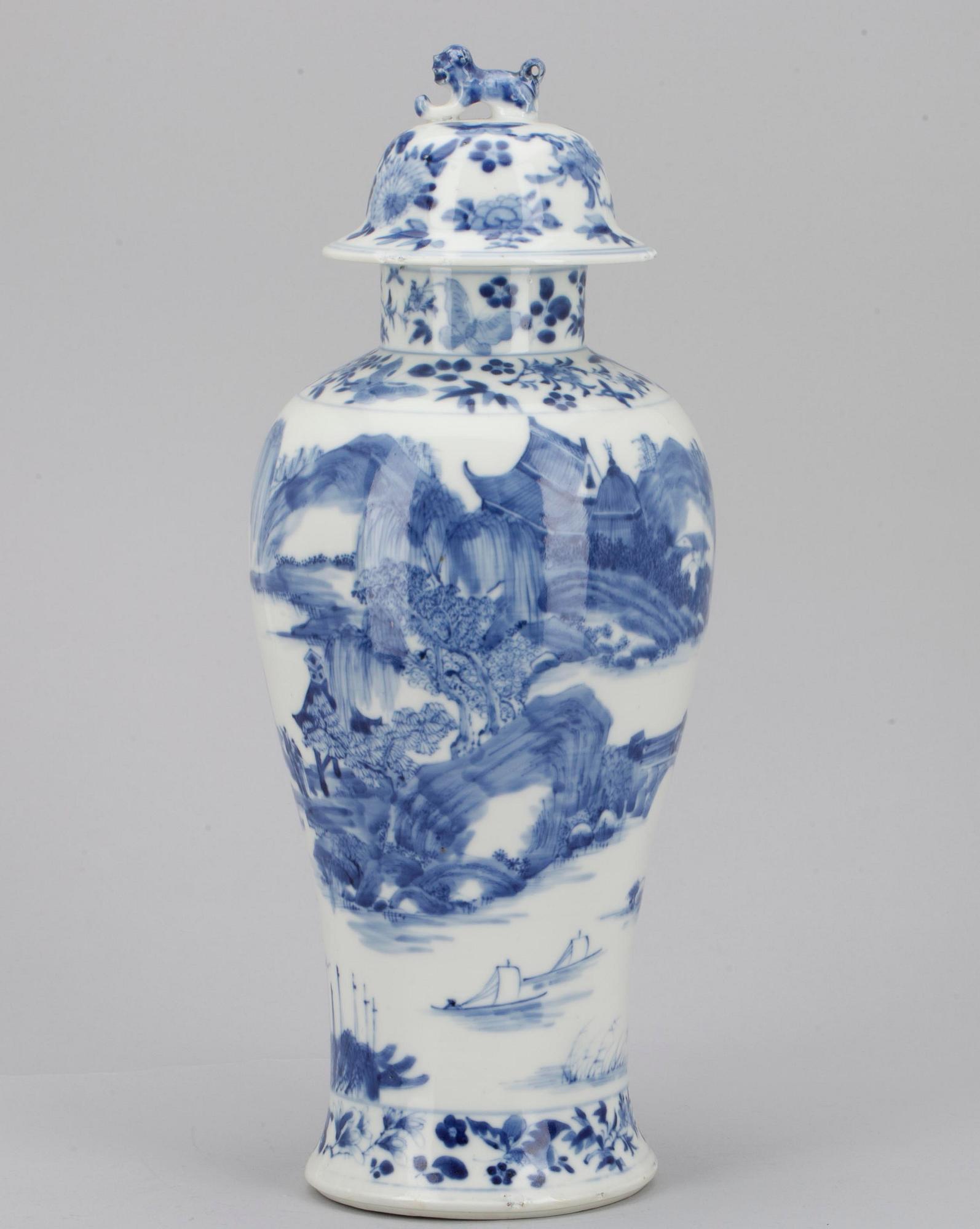 LOCKURNA, porslin, Kina. Kangxi-stil, 1900-tal.