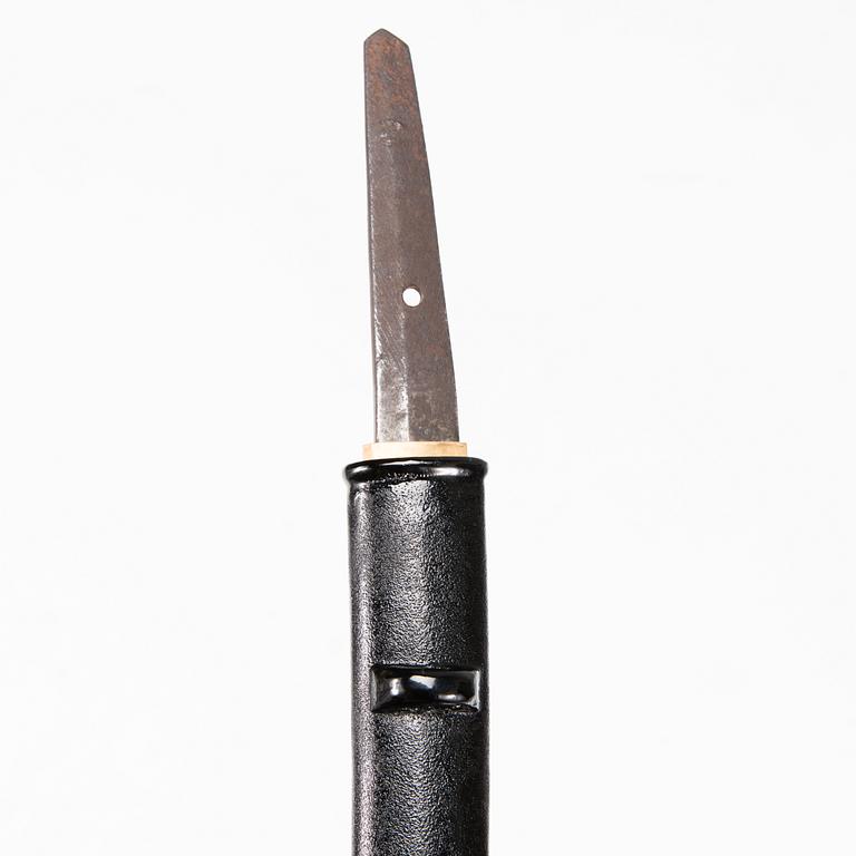 A Japanese Wakizashi blade, possibly Edo period.