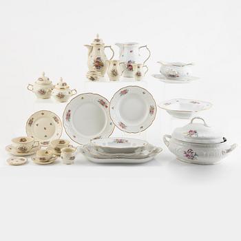 Dining, tea, and coffee set, 131 pieces, "Sanssouci", Rosenthal, Germany.