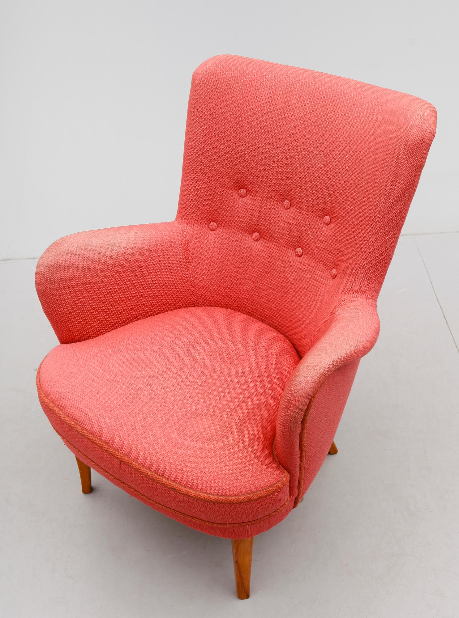 FÅTÖLJ, "Stora Furulid", Carl Malmsten, 1900-talets andra hälft.