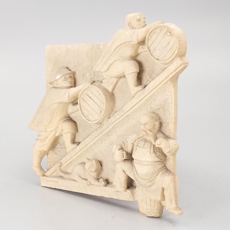Stig Blomberg, relief, gipsförlaga till M/S Stockholm (1941).