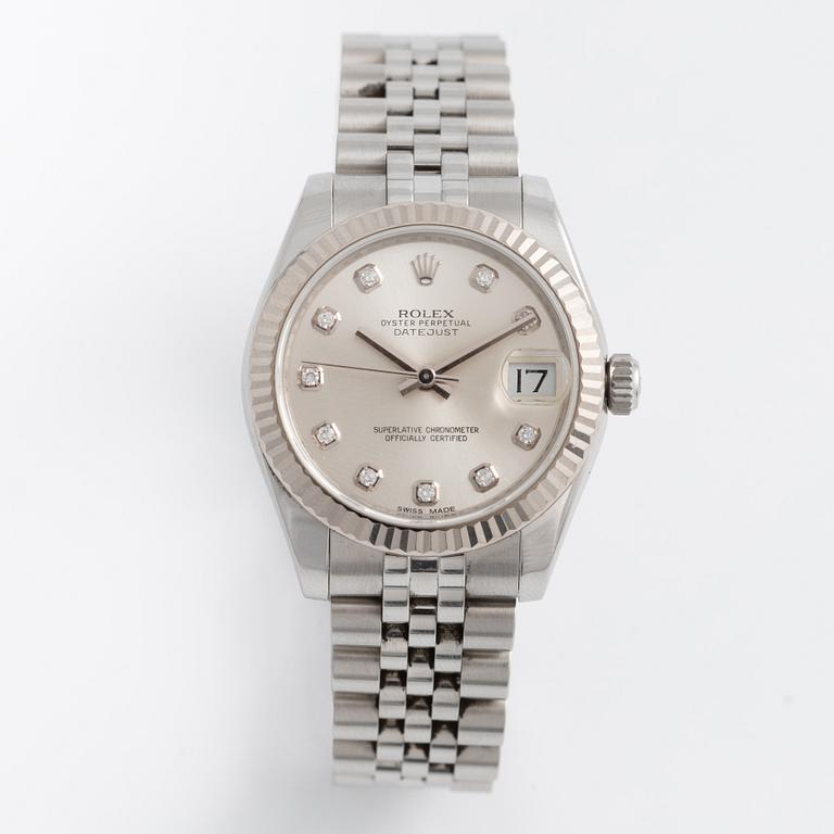 Rolex, Oyster Perpetual, Datejust 31, armbandsur, 31 mm.