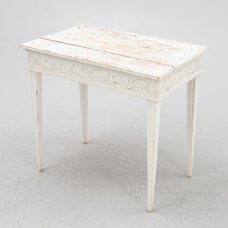 A Gustavian table, circa 1800.