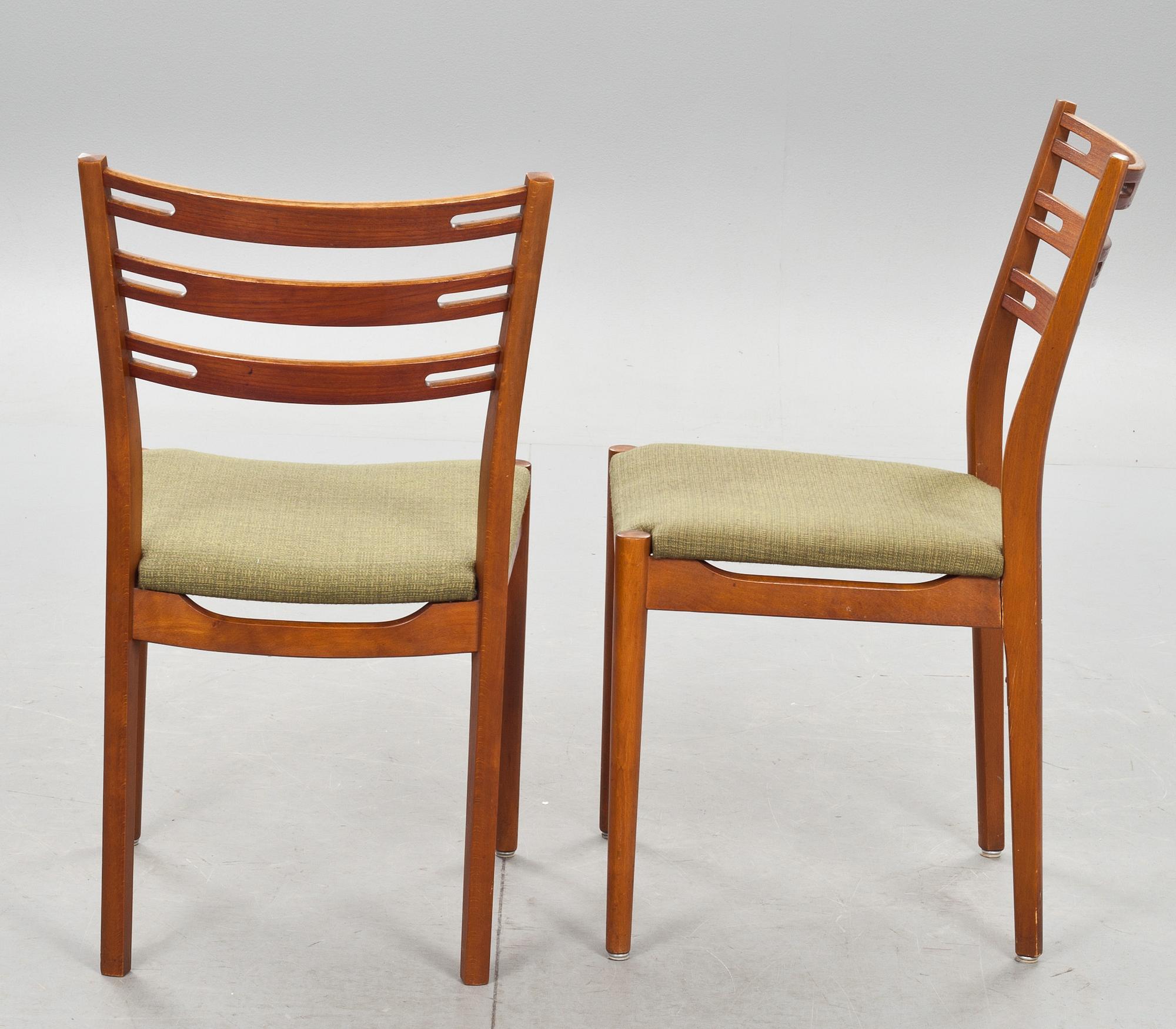 MATBORD, "Napoli", David Rosén samt STOLAR, 6 st, 1950/60-tal.