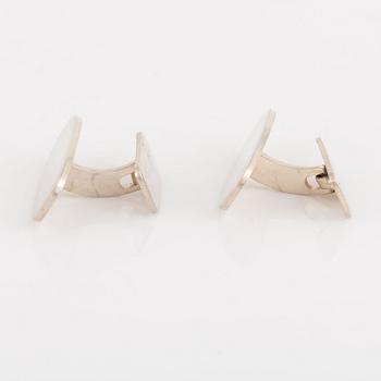 Gustaf Dahlgren & Co, manschettknappar, två par, silver.