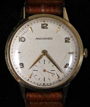 HERRARMBANDSUR,, Movado, guld 14k.