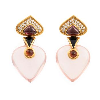 453. A pair of Marina B earrings.