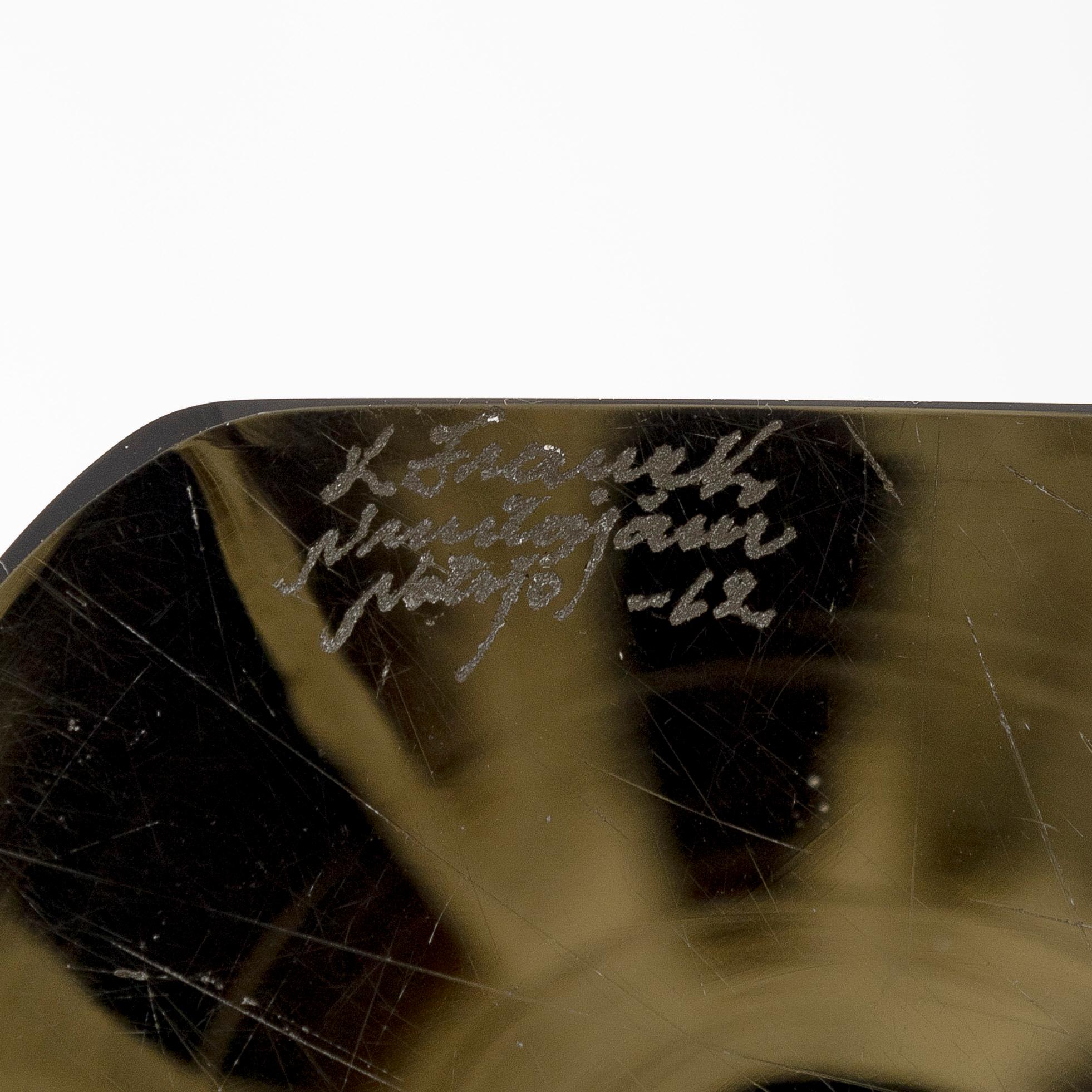 Kaj Franck, a 'KF 246' sculpture signed K. Franck Nuutajärvi Notsjö -62.