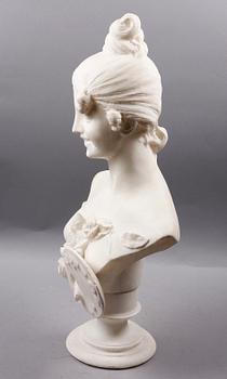 BYST, vit alabaster. 1800-talets slut.