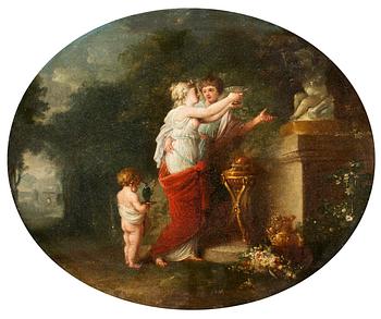 339. Angelica Kauffman Hennes krets, Offrandet till kärleken.