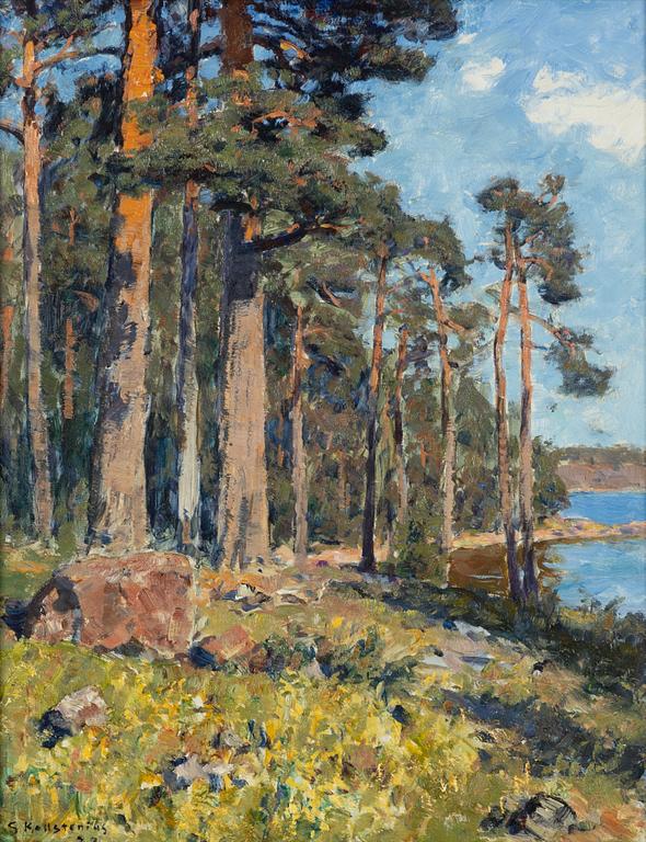 Gottfrid Kallstenius, "Fura vid stranden".