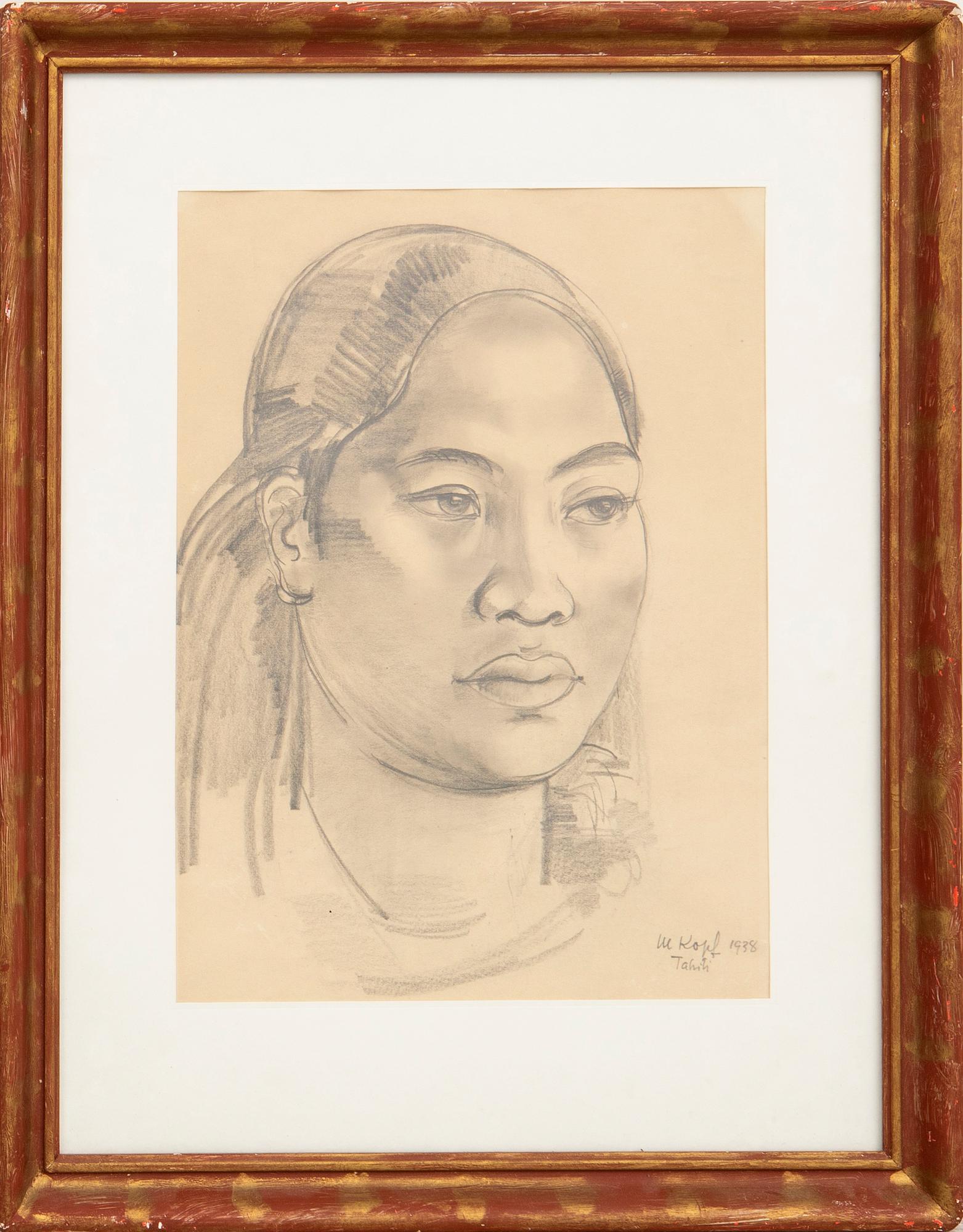 Maxim Kopf, "Face of a Tahitian".