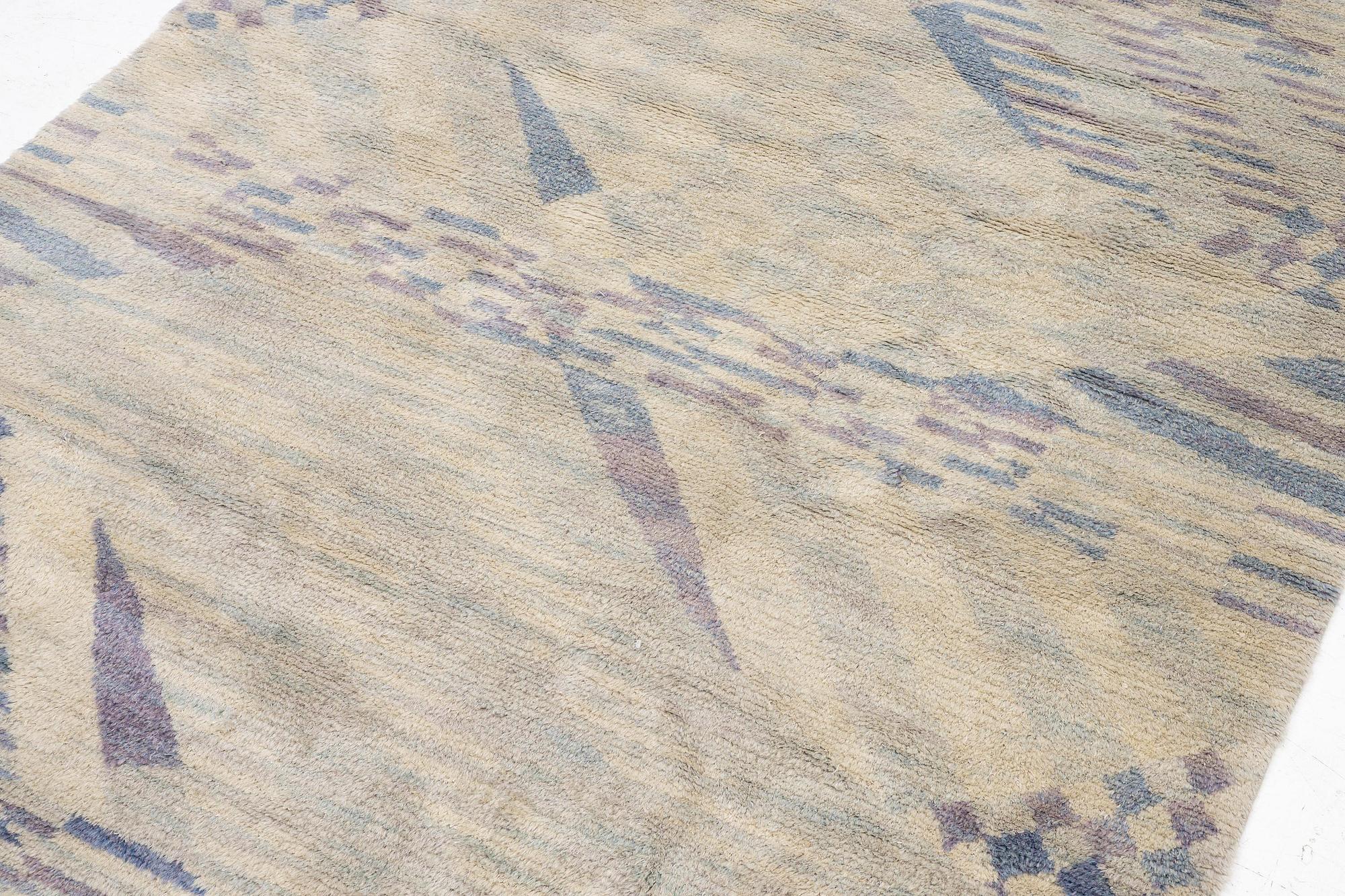 Barbro Nilsson, a carpet, 'Sandbotten', knotted pile, c. 215  x 186 cm, signed AB MMF BN.