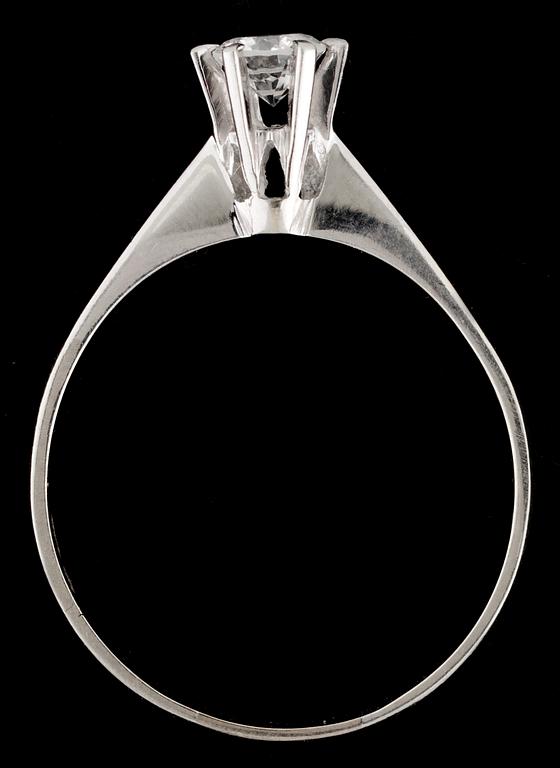 RING, briljantslipad diamant, tot. 0.37 ct.