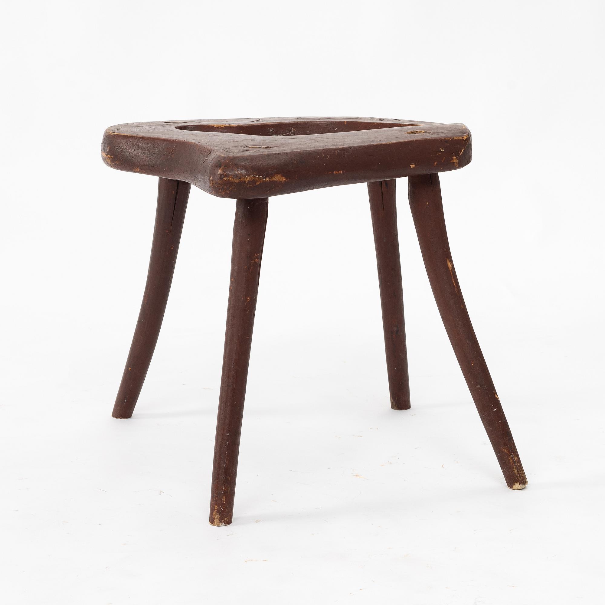A Swedish stool, 19th/early 20th century.