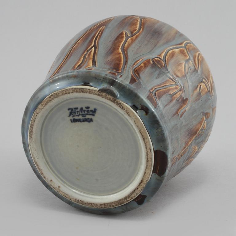 VAS, stengods, Gertrud Lönegren, Rörstrand, Rörstrand, stämpelsignerad, omkring 1900-talets mitt.