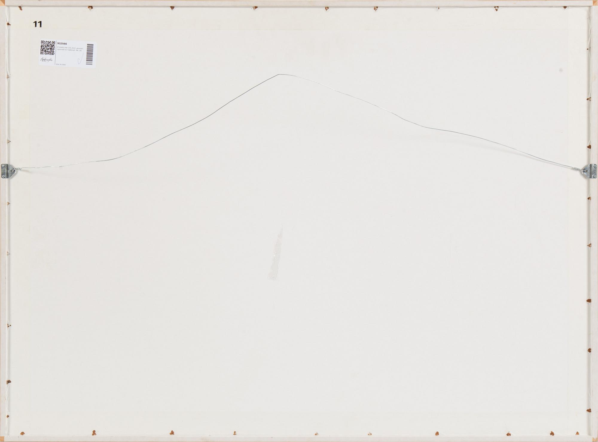 STANISLAW ZOLADZ, watercolor, signed and dated -94.