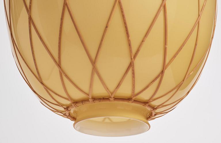 Harald Notini, a pair of ceiling lamps model "11555", Arvid Böhlmarks Lampfabrik, Stockholm, 1940s.