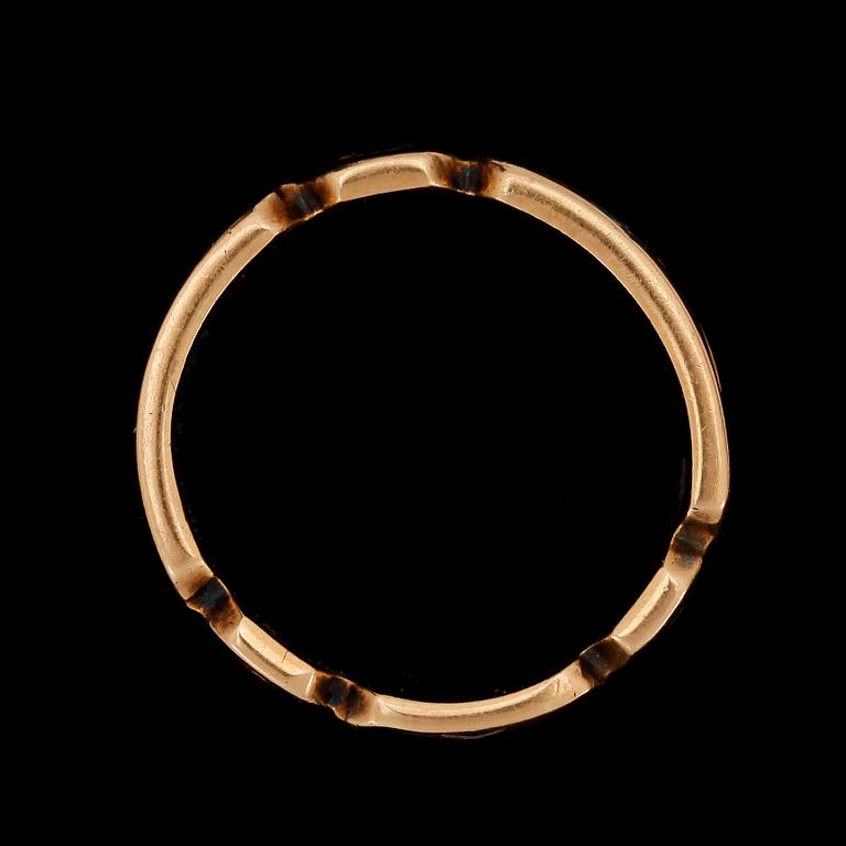 RING,  ordensring, 18k guld. Vikt 9,3g.