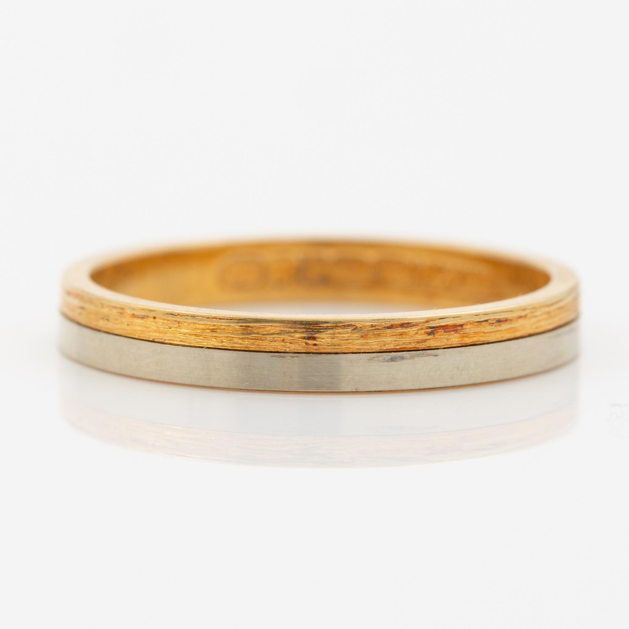 Lapponia, ring 18K guld och vitguld, Finland 1979.