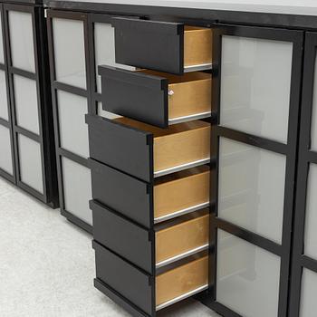 Titti Fabiani, bookcase, 5 sections, "Book", Ideal Form Team.