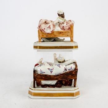 Figurines 4 pcs Volkstedt Thüringen first half of the 20th century porcelain.