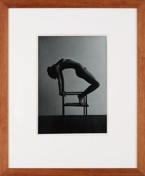 Björn Keller, "Naken på betongstol", 1983 (Nude on concrete chair).