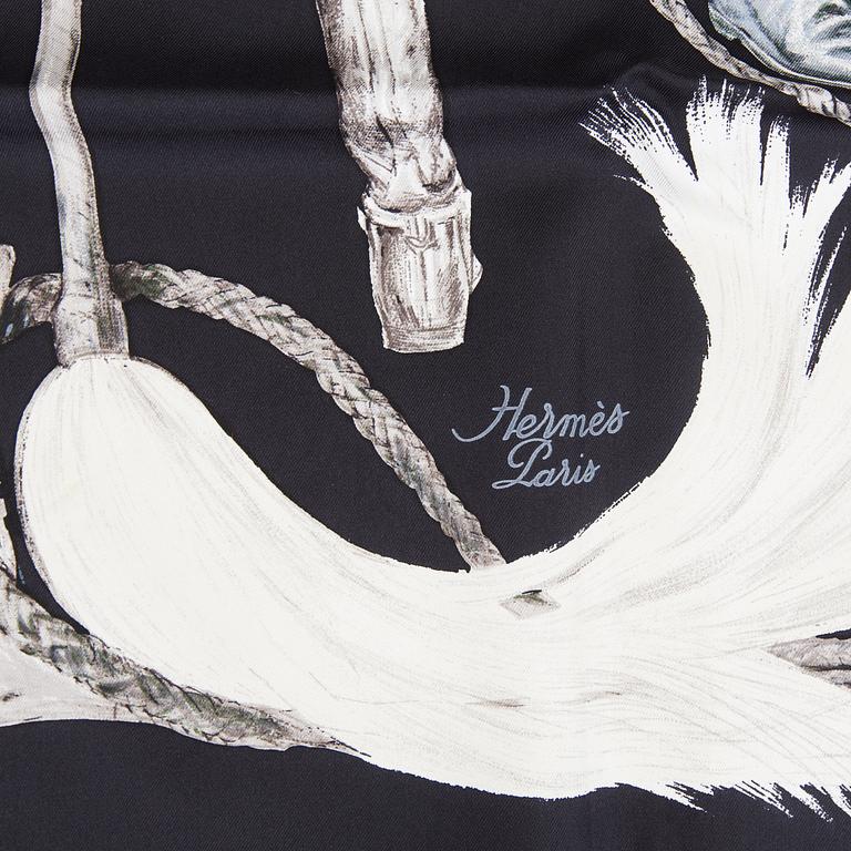 SCARF, siden, "A Propos de Bottes", design Xavier De Poret, Hermès, Paris.
