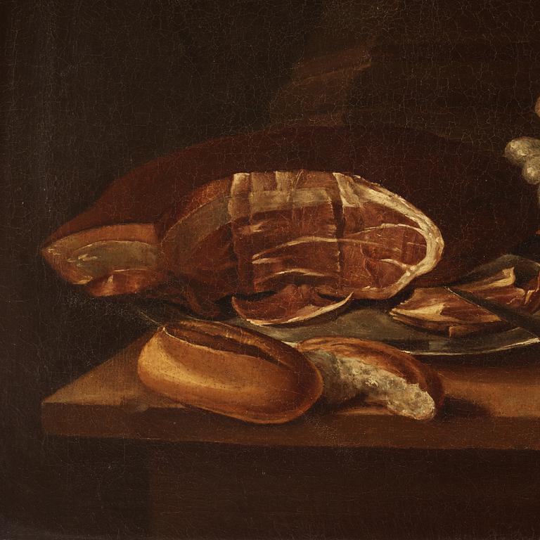 Pehr Hilleström, Pehr Hilleström, Still Life with Piece of Meat, Tureen, Bread, and Bowl with Gooseberries and Red Currants.