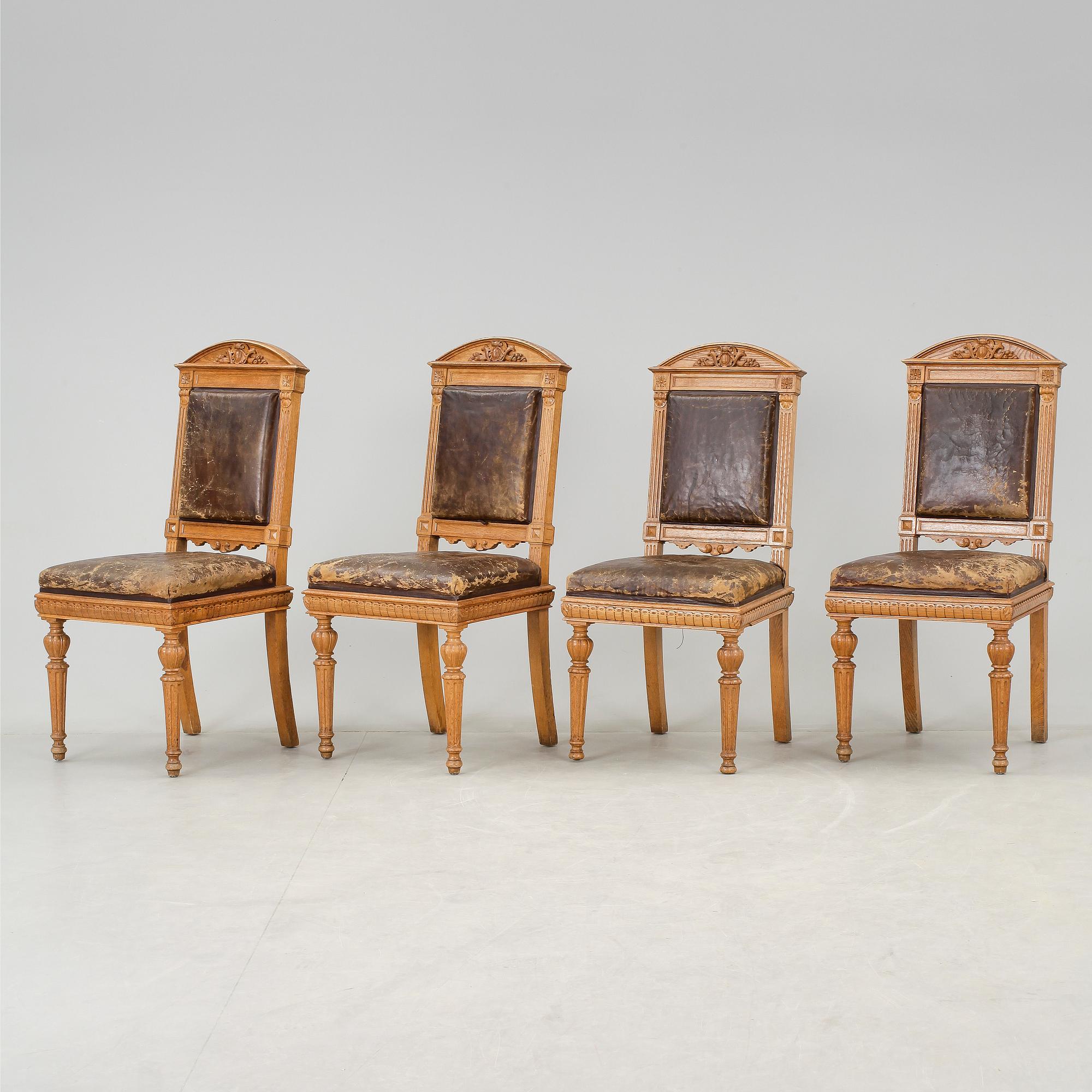 STOLAR, 4 st, nyrenässans, 1800-talets slut.