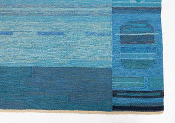 Sofia Widén, a carpet, flat weave, c 307 x 250 cm, Alice Lund textiles, signed AL.