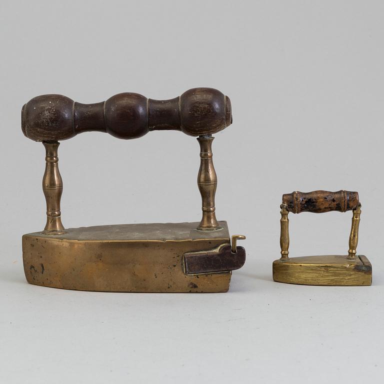 TWO IRONS, 19th century.