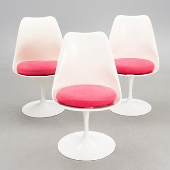 Three Tulip Armless Chairs by Knoll.