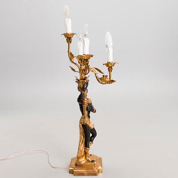 A table lamp, late 20th century.