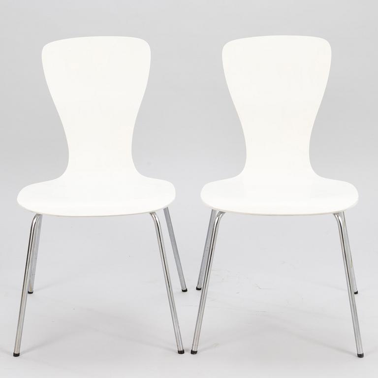 TAPIO WIRKKALA, tuoleja, 6 kpl, "Nikke", Asko 1950-luku.