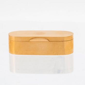 An 18K gold box by Lars Larsson & Co Gothenburg 1890.