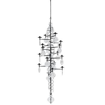 89. Erik Höglund, a sixteen light chandelier, Boda, Sweden 1960-1970s.