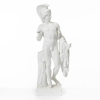 Bertel Thorvaldsen, after, a bisquit porcelain figurin, 'Jason and the golden fleece'.