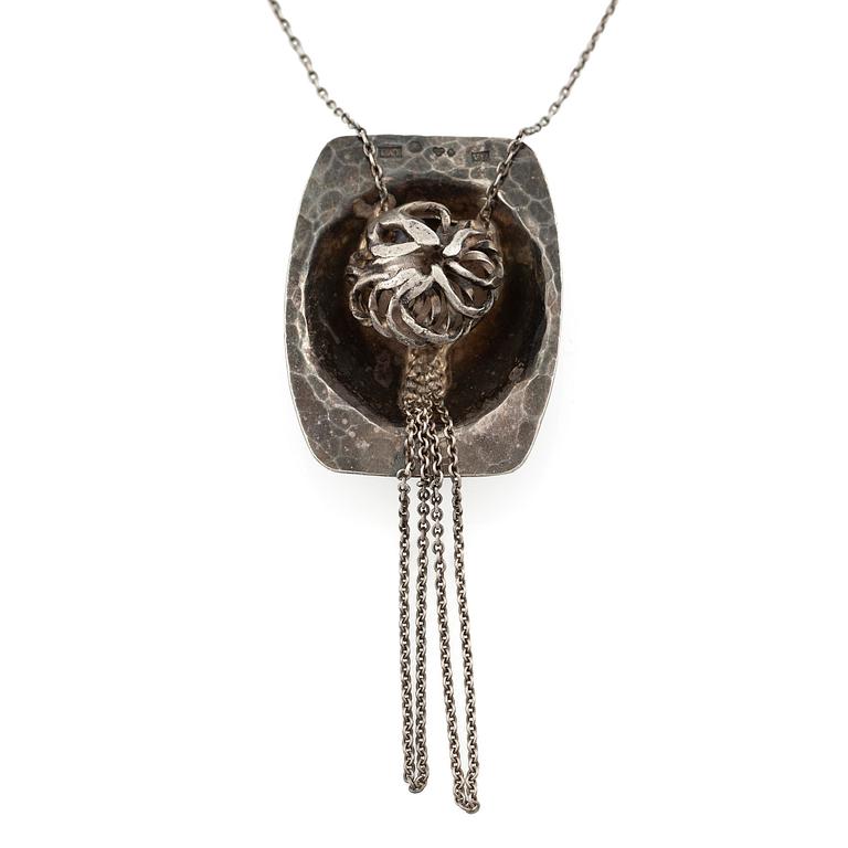 Rosa Taikon, & Bernd Janusch, a necklace, silver, Stockholm 1971.