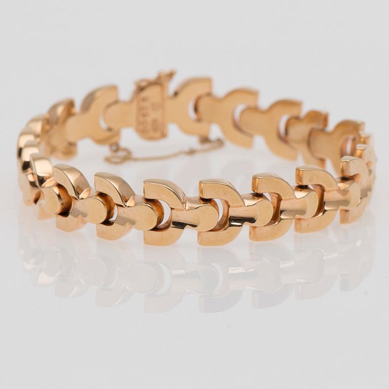 ARMBAND, 18K guld. Vikt 25,1 g.
