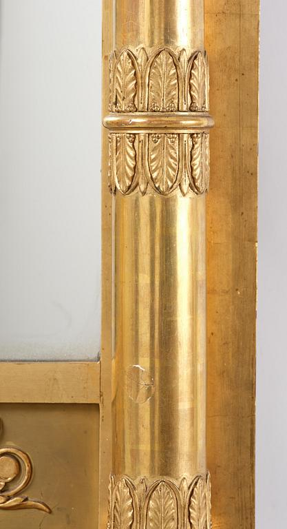 Spegel, av Petter Gustaf Bylander (spegelfabrikör i Göteborg 1811-58), Empire.