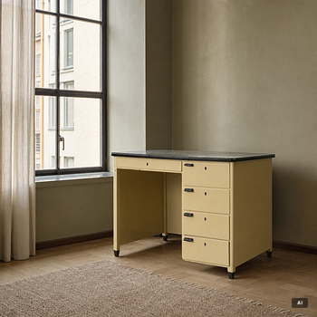Desk, functionalist, 1940s.