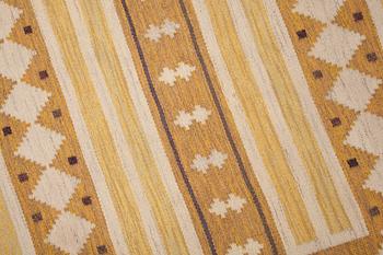 CARPET. Flat weave. 252,5 x 165 cm. Signed JLH ID. Sweden around the 1950's-60's.