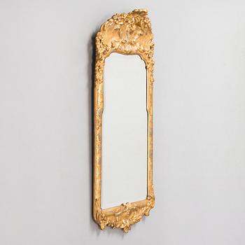A late 18th century Swedish Rococo mirror.