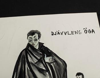MAX GOLDSTEIN (MAGO), dräktskisser, 8 st, sign o dat 1959.