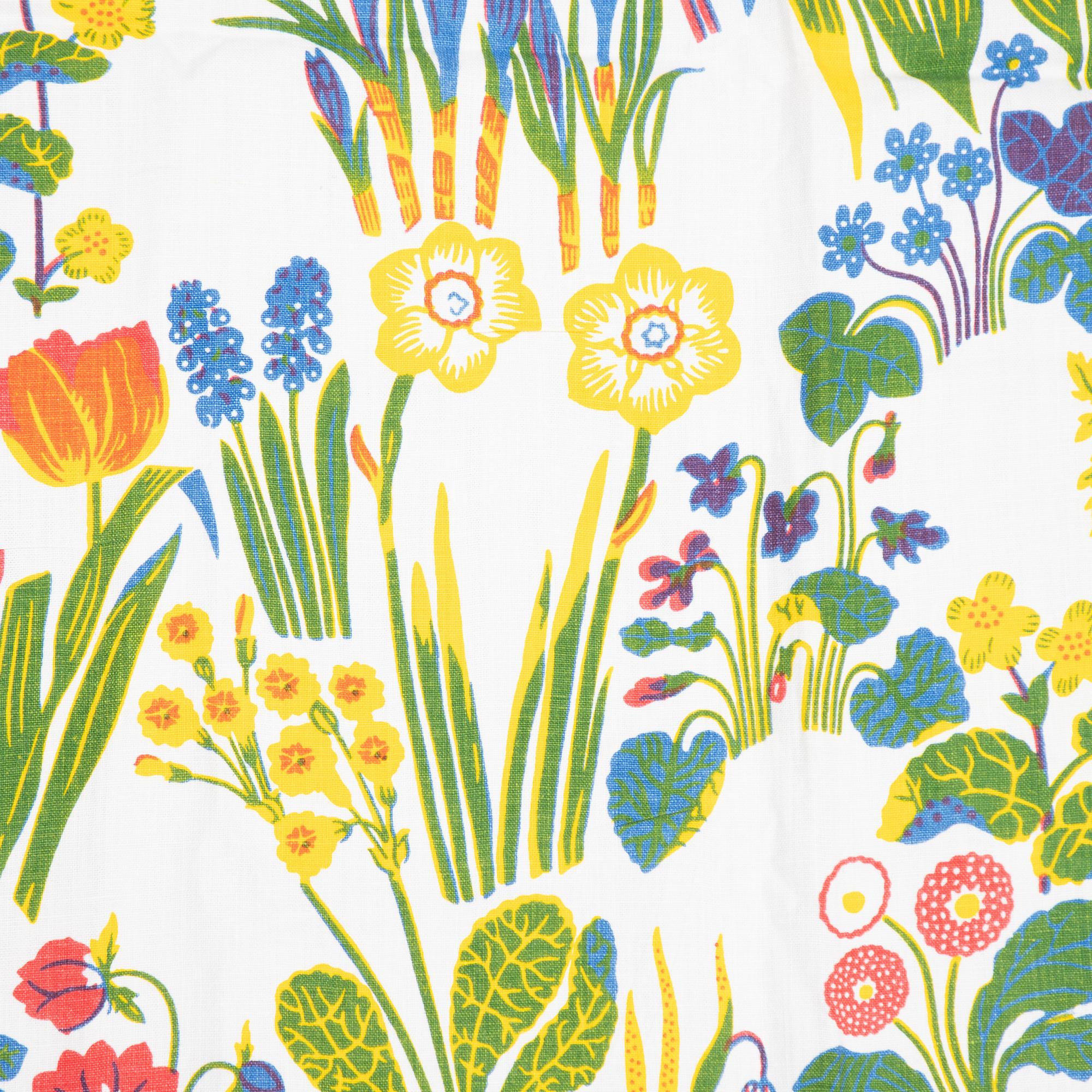 Josef Frank, bordsduk, lin, "Svenska vårblommor", Firma Svenskt Tenn.