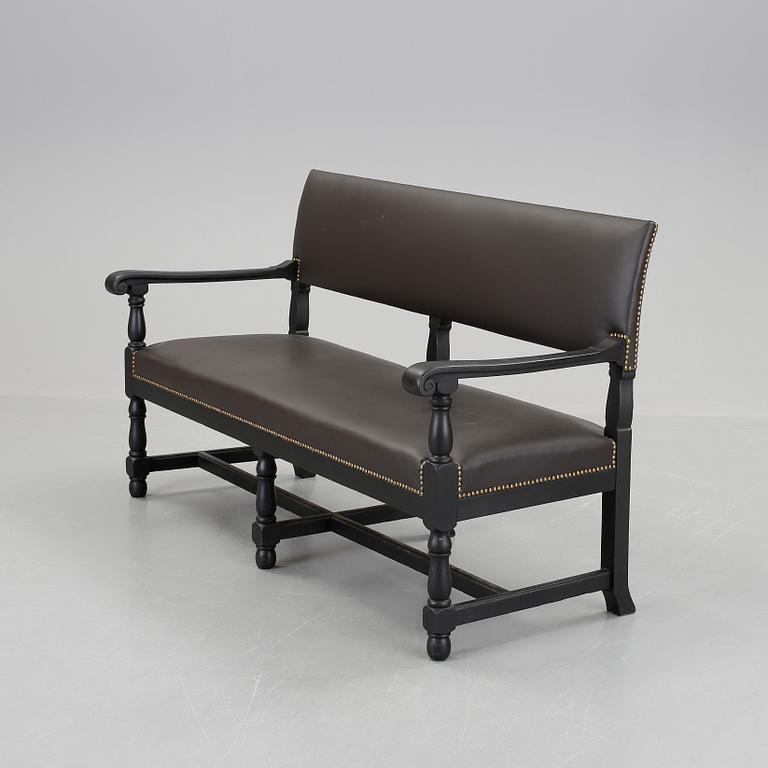 SOFFA, barockstil, brickmärkt Carl Johansson Möbler, Stockholm. 1910-tal.