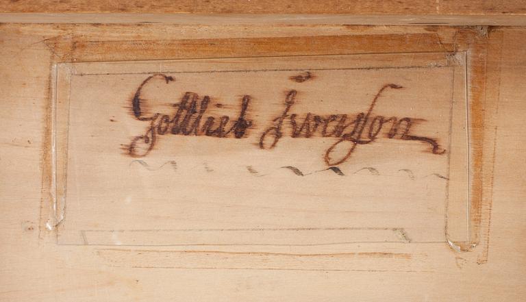 SEKRETÄR, av Gottlieb Iwersson (mästare i Stockholm 1778-1813). Gustaviansk.