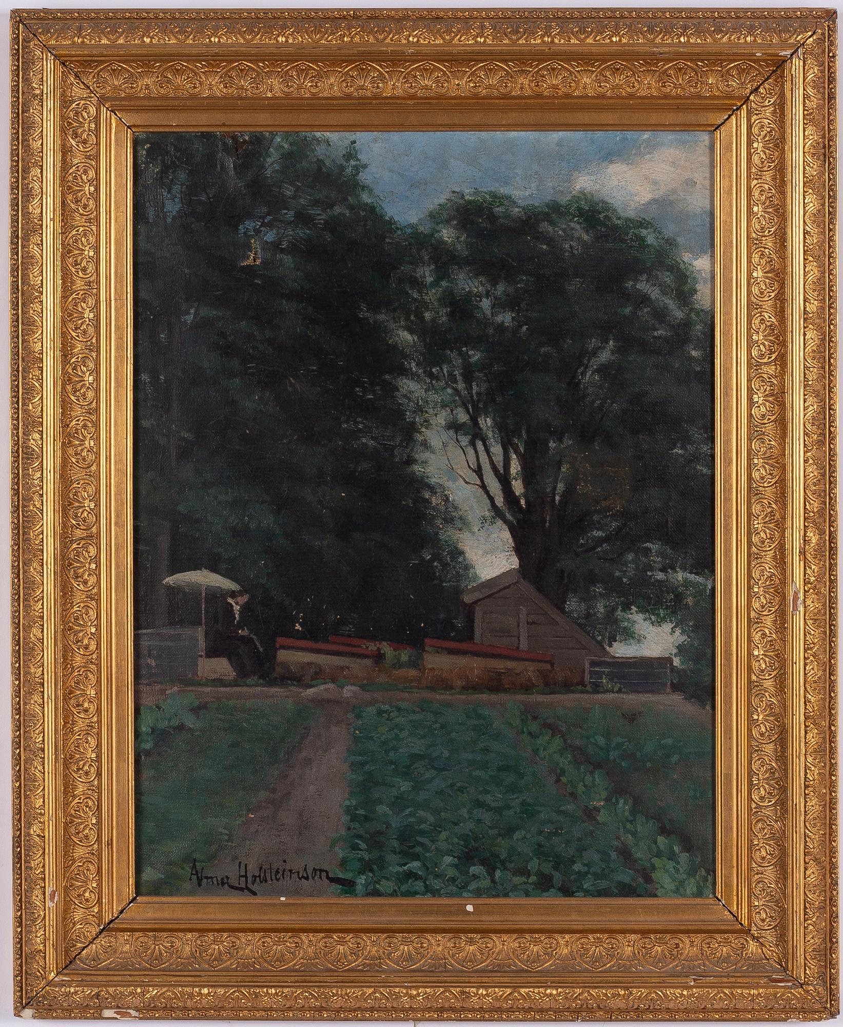 Alma Holsteinson, Under the parasol.