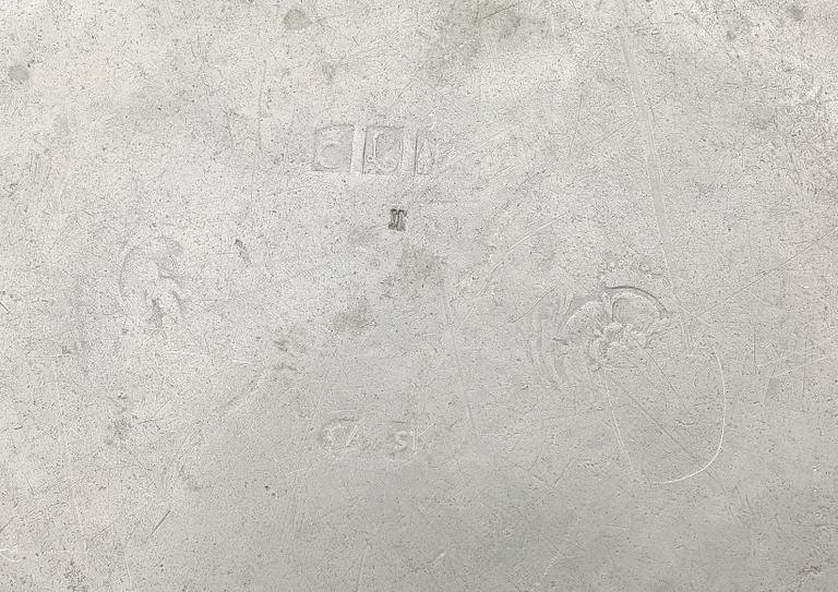 PARTI TENN, 5 delar, bla  Niclas Justelius, Eksjö, 1812.